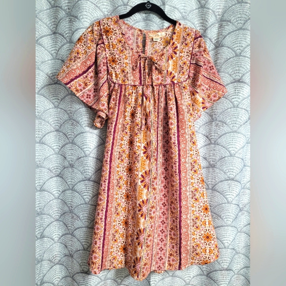 Band of the Free Boho Flowy Dress Size Medium